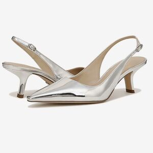 Sam Edelman Bianka Slingback heels silver 8.5